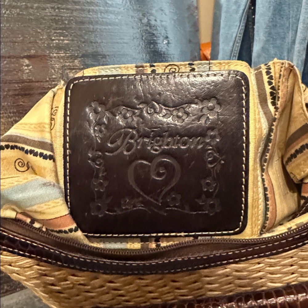Brighton straw woven hand bag. - Picture 7 of 11
